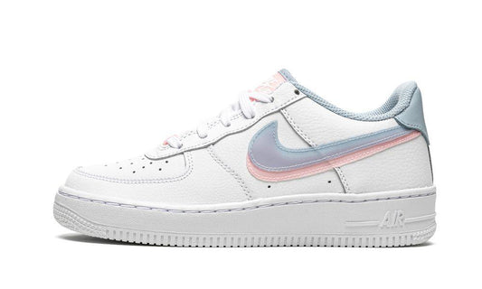 AIR FORCE 1 LV8 GS "Double Swoosh - White / Blue / Pink"